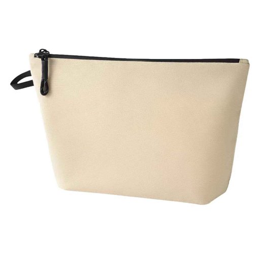 IMWECA Lightweight Makeup Bag Waterproof Travel Toiletry Bag for Women and men,Beige Quilted Cosmetic Bag Organizer Bag