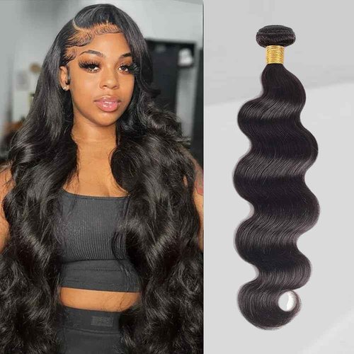 12A Body Wave Bundles Human Hair 22 Natural Black Color 100% Brazilian Human Hair Bundles For Women