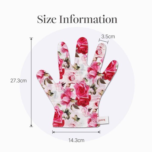 koelf PETITFEE Rose Petal Satin Foot & Hand Mask10pairs (5ea/5ea) - Intensive Nourishing Socks & Gloves Mask, Skily, Smooth Hand, Foot, Repairing Masks