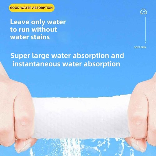 Face towels roll。Hanging face towel disposable，Disposable face towels, MIXUISEE cotton face cloths，super thick 150% face wipes, Suitable for makeup removal and cleansing (Thickened 210 PCS)