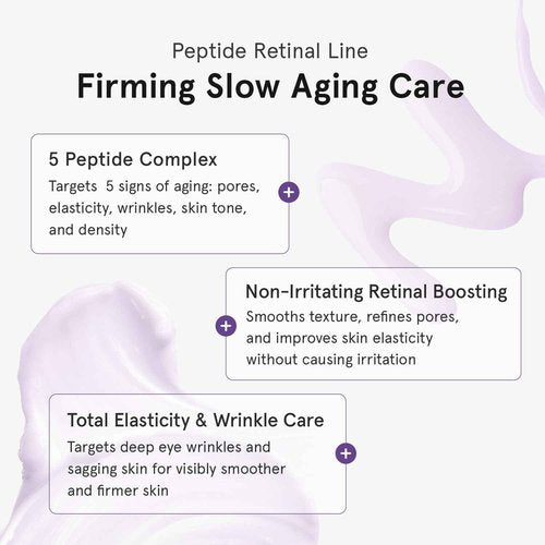 ONE THING Peptide Retinal Cream, Vitamin A, Faster Acting than Retinol, Retinaldehyde Anti Aging Face Cream, Smooths Wrinkles, Refines Pores and Improves Elasticity, Korean Skincare 1.85 fl.oz, 55ml