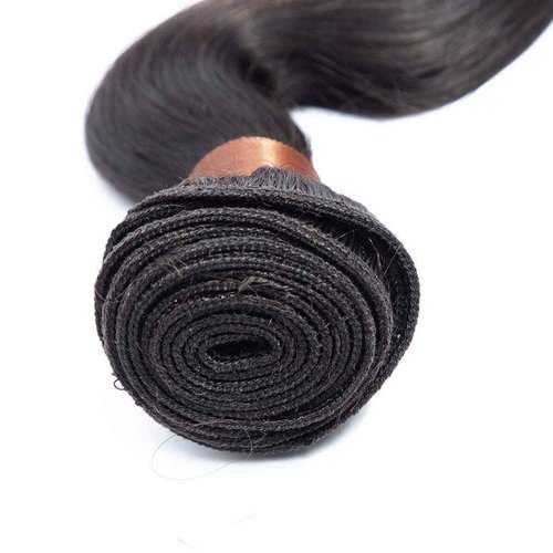 BLACKMOON HAIR Indian Virgin Hair Body Wave Human Hair Bundle 100% Unprocessed Human Virgin Hair One Bundle 22 inch 100g Natural Black Color