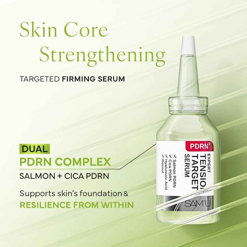 SAM'U PDRN Expert Tension Target Serum - PDRN Salmon DNA retinol serum with Collagen & Peptides for skin firming & elasticity, Korean Skin Care