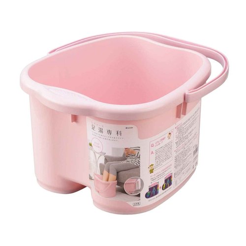 Inomata Chemical Foot Bath, Footbath Senka Ladies, Pastel Pink, Made in Japan, 2502, Foot Size Up to 10.2 inches (26 cm)
