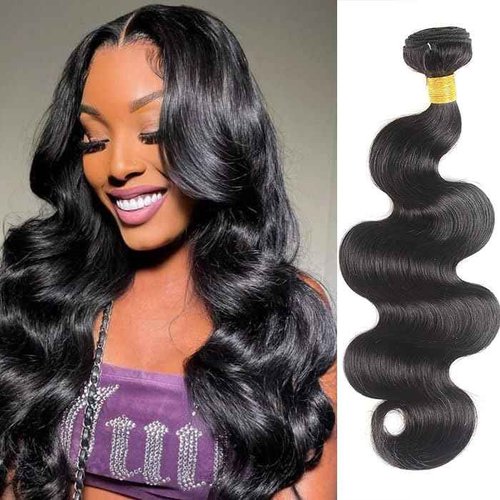 20 Inch 12A Grade Human Hair Bundles Body Wave Bundles 100% Unprocessed Brazilian Virgin Hair Bundles Double Machine Weft Brazilian Body Wave Bundles(1 Bundle)