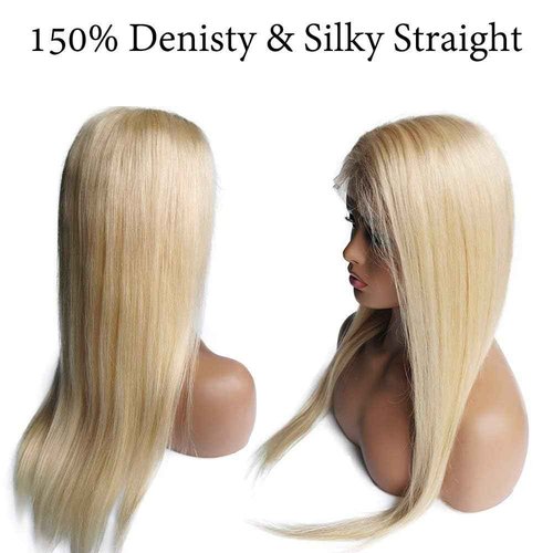 Blonlier 613-ST or DW-13x1x4 Lace Frontal Wigs Human Hair (ST-613, 10Inch (Pack of 1))