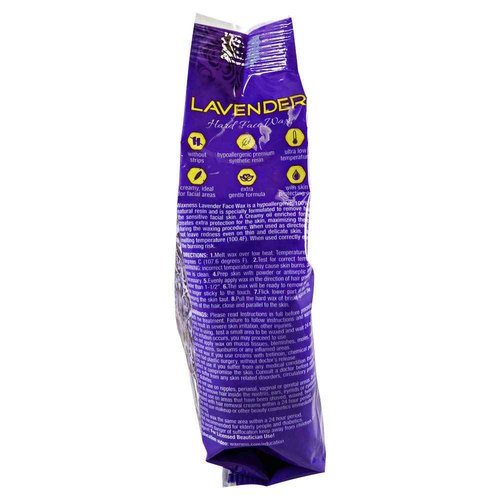 Waxness Premium Luxury Lavender Face Hard Wax Beads 0.8 lb / 400g (Pack of 2)