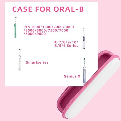 stukcaze Toothbrush Travel Case for Oral-B Pro 1000, 2000, 3000, 3500 Sonicare 4100, Hard Shell Portable Carrying Electric Toothbrush Protection Case