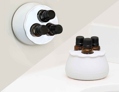Childproof Essential Oils Bottle Holder, Wall Mounted and Countertop Organizer, Oil Storage, [Compatible with doTerra, Young Living and most brands], Fits 5ml, 10ml, 15ml and Roll-Ons.