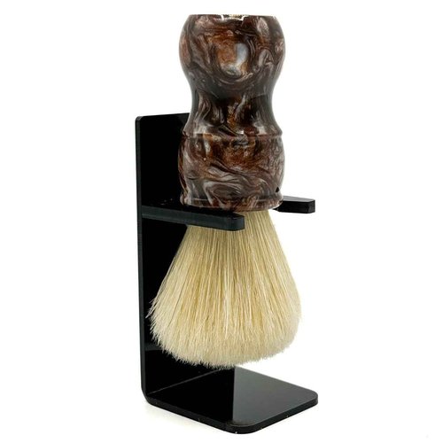 Parker Safety Razor, THE BIG BROWN BOAR, Deluxe Iridescent Tortoise Handle 100% Boar Bristle Shaving Brush, Large 24 MM Brush knot for a Better Lather!