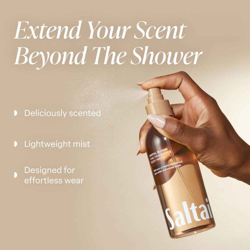 Saltair Body Mist 2 Pack - Fine Fragrance, Lightweight Body Spray Mist with Santal Bloom Scent. Long Lasting Perfume Mist. 2x 8oz Bottles