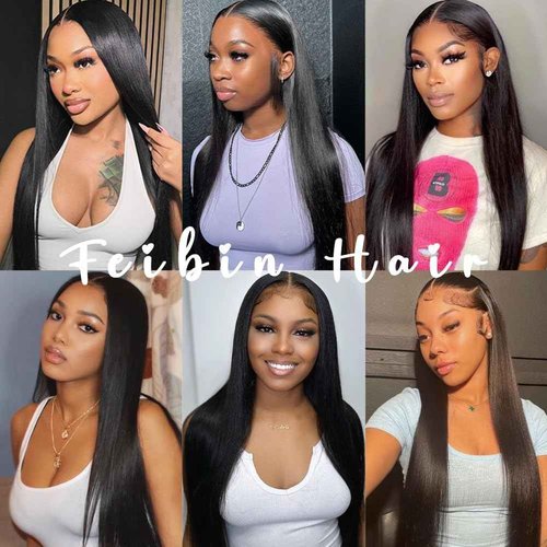 Straight Human Hair Bundles 10 12 14 Inch Trippy Hair Quick Weave 3 Bundles Human Hair 100% Unprocessed Raw Brazilian Virgin Hair Extensions for Black Women Natural Color