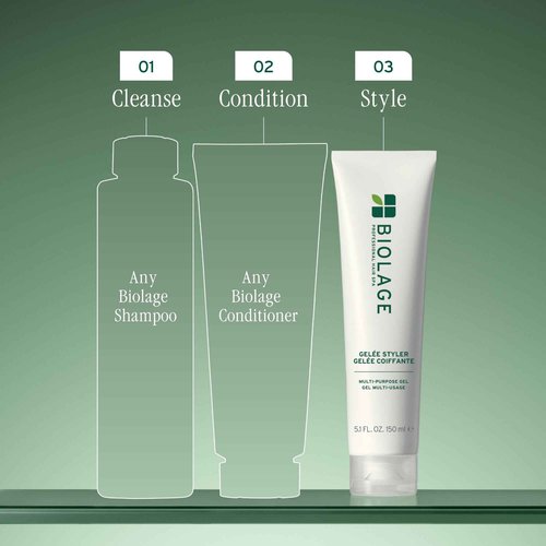 Biolage Styling Gelée - Firm Hold, Adds Shine & Controls Frizz, Gel Styler, For All Hair Types, Vegan & Cruelty-Free, 5 Fl Oz, packaging may vary