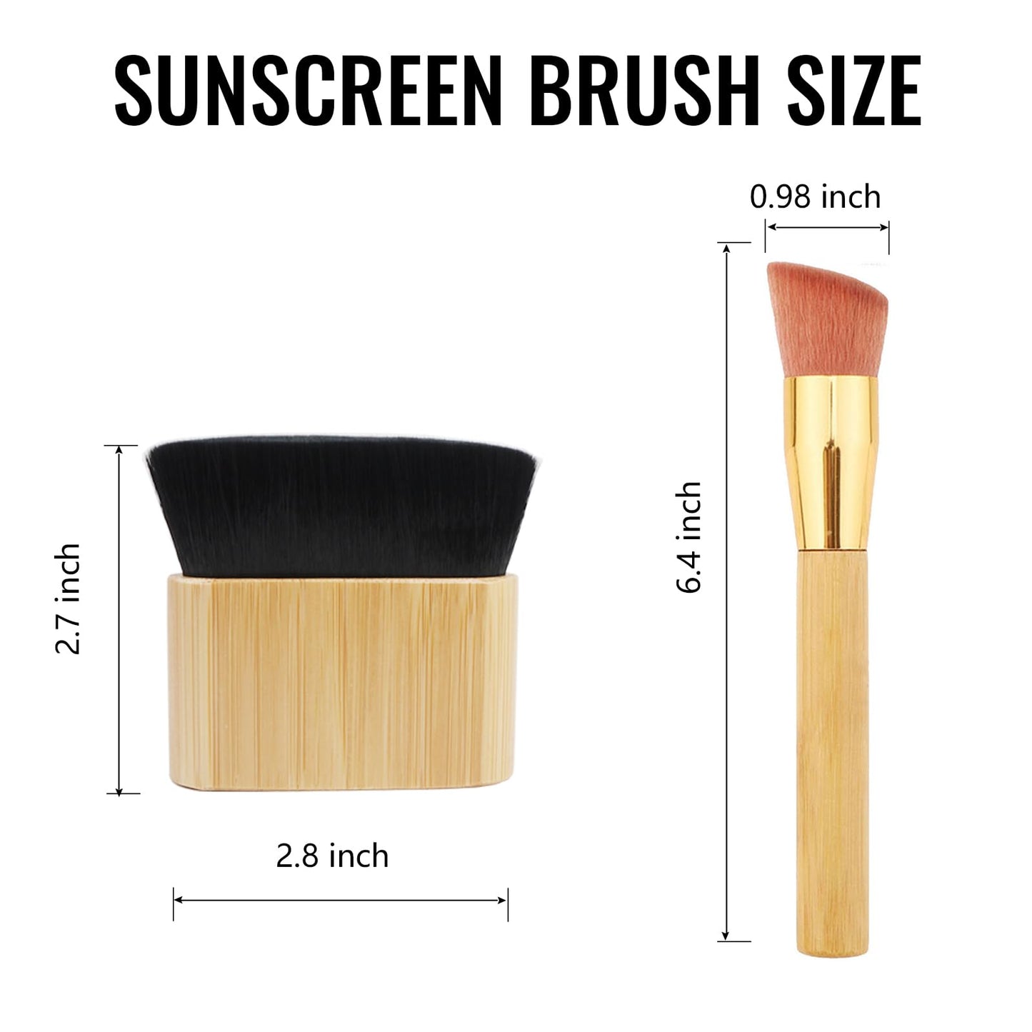 Fancylovesotio Body Makeup Brush Sunscreen Applicator for Kids Kabuki Foundation Brush Self Tanner Brush for Body Face Leg Makeup