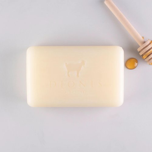Dionis Goatmilk Milk and Honey Scented Hand and Body Soap Bar, Hydrating Moisturizing Wash for Sensitive Skin, Gentle Lasting Hydration, Cruelty Free, Non Greasy, Paraben Free, Made in The USA, 6 oz