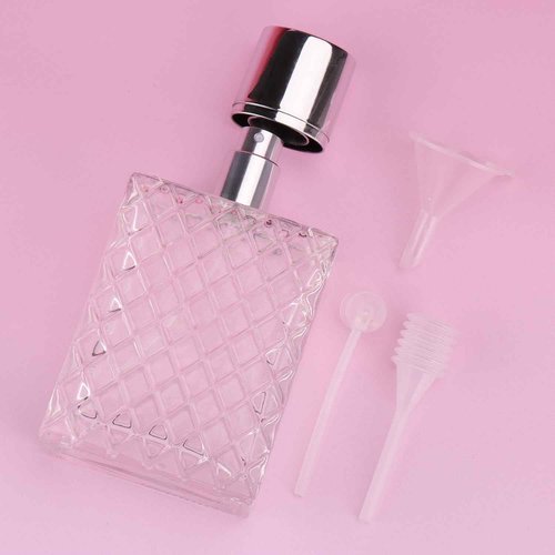 3zorqinron Glass Perfume Bottles Empty Refillable, 100ml /3.4oz Atomizer Sprayer for Perfume, Cologne Bottles Empty with Perfume Dispenser