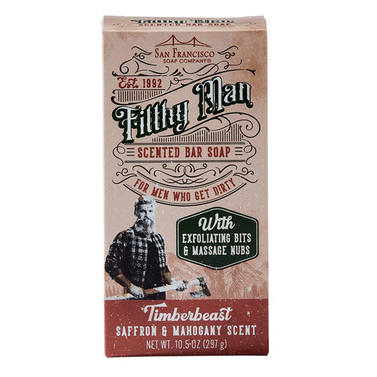 San Francisco Soap Company Filthy Man Scented Bar Soap (Timberbeast Saffron and Mahogany)