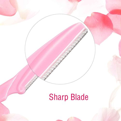 Boao 96 Pieces Eyebrow Razor Eyebrow Trimmer Shavers Dermaplaning Tool Face Razors for Women with Precision Cover (Pack of 2)