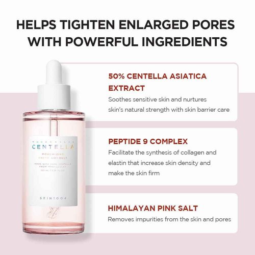 SKIN1004 Madagascar Centella Poremizing Fresh Ampoule 100ml and Poremizing Quick Clay Stick Mask