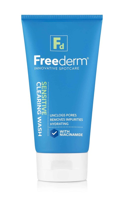 FREEDERM Sensitive Clearing Face Wash with Niacinamide, 150ml