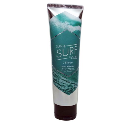 California Tan Cali Sun & Surf Step 2 Bronzer Tanning Bed Lotion, 5 ounces, Indoor or Outdoor Tanning