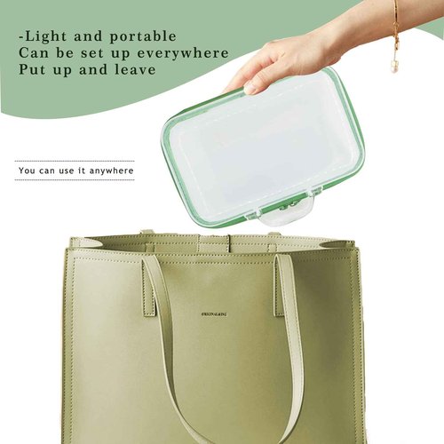 Rujorfamu 2pc Clear Hard Shell Case, Makeup & Skincare Travel Bags, Portable Zipper Organizer for Toiletries & Stationery