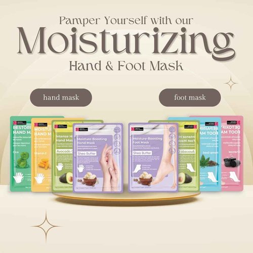 Innerest 24 PK Original Derma Beauty Hand Mask Bulk Moisturizing Hand Gloves for Dry Hands Nail Care Essential, Best Holiday Gift Idea, Stocking Stuffers, Self Care Gift Women (Shea Butter + Avocado)
