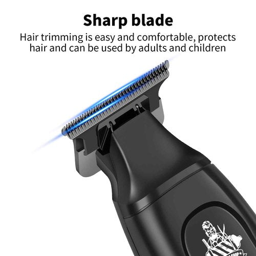 KEMEI Professional Hair Clipper & Cordless Barber Trimmer for Men, Clippers for Hair Cutting, Rechargeable T-Shaped Beard Trimmer, USB Charging, Gifts for Men