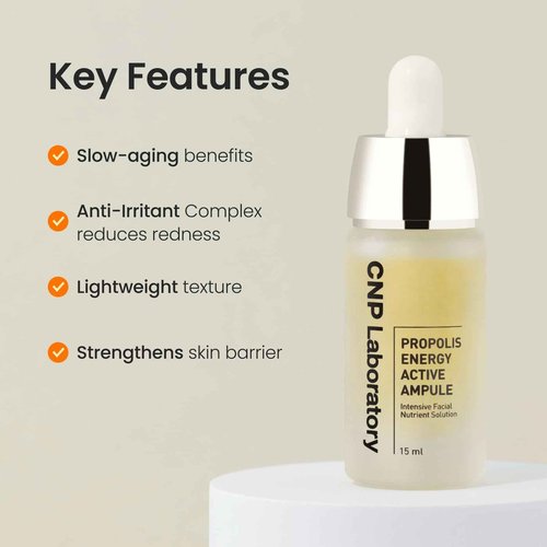 CNP Glow Skin Booster Set - Honey Ceramide Essence + Centella Serum Bundle | Propolis-Infused, Intense Hydration & Calming for Sensitive Skin | Korean Skincare
