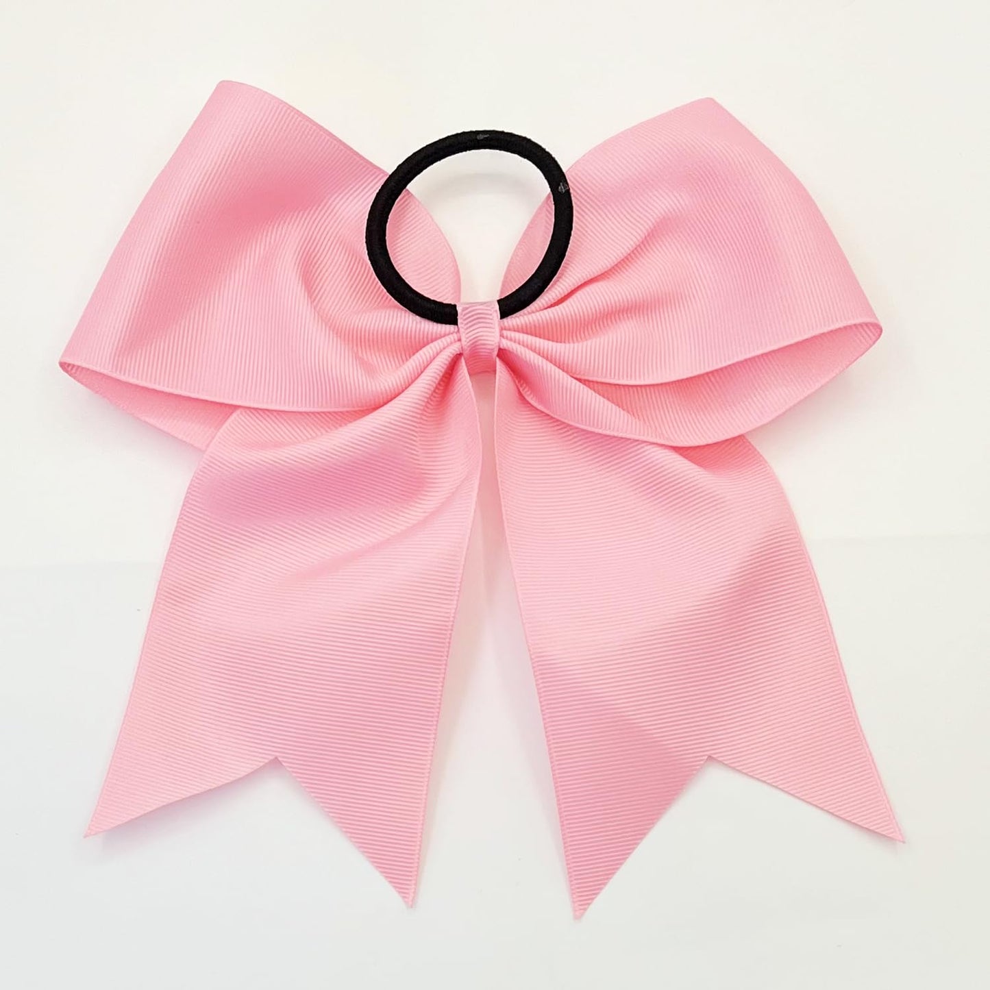 30PCS 8" Large Cheer Bows Hair Bows Ponytail Holder Handmade for Girls Teens Softball Cheerleader Sports (Light pink)