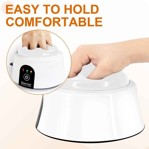Nail Soaking Bowl, Electric Soak off Bowl Manicure Soaker for Gel Nail Polish Remover, Acrylic Nails, Dip Powder Remover, White