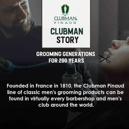 Clubman Pinaud Shave Essentials Set, Dopp Kit with Whiskey Woods After Shave, Shave Soap, and Shave Brush, 1 Set