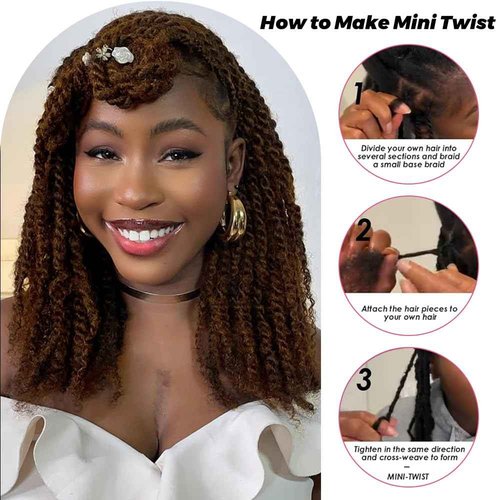 Afro Kinkys Bulk Human Hair for Dreadlocks Extensions and Locs Repair 1 Pack 50 Gram Afro Kinky Curly Human Hair Bulk for Twist (4#, 14 Inch)