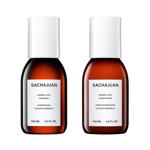 SACHAJUAN Normal Hair Shampoo and Conditioner Set | Ocean Silk Technology for Everyday Cleansing, Volume & Shine | Lightweight Hydration & Detangling | Vegan & Paraben-Free | Pack of 2 (3.4 oz)