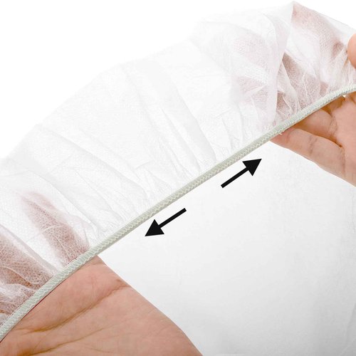 DEAYOU 30 PCS Disposable Fitted Massage Table Sheets, Elastic Spa Bed Covers, Breathable Non Woven Fabric Massage Table Protector for Tattoo, Hotel, Beauty Salon, Facial, Esthetician, 35" x 86", White