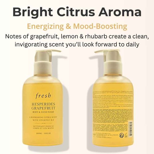 Fresh Hesperides Grapefruit Body and Hand Wash for Women - 10 oz Body Wash