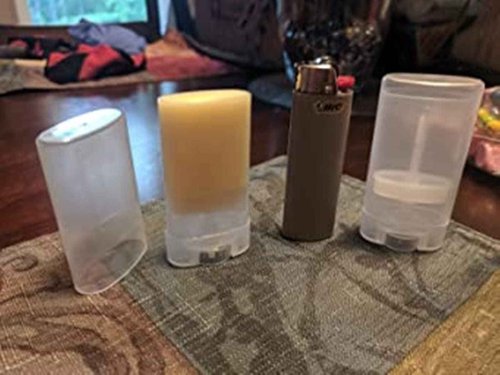 Minsily 20 PCS 15ml Clear Empty Plastic Oval Deodorant Containers Oval Lip Balm Tubes Lipstick Tubes 0.5 Oz Deodorant Sticks Tube Oval Twist-Up Tubes BPA Free for DIY Homemade Crayon Chapstick Holder