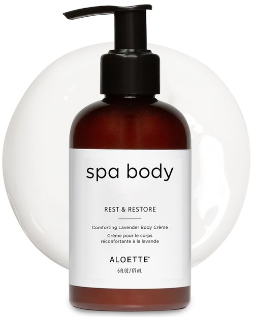 Aloette Lavender Body Cream, Rest & Restore - Moisturizing Cream for Dry Skin - Niacinamide-Infused Body Lotion with Shea Butter, Aloe Vera - Soothing & Rejuvenating Moisturizer for a Radiant Glow