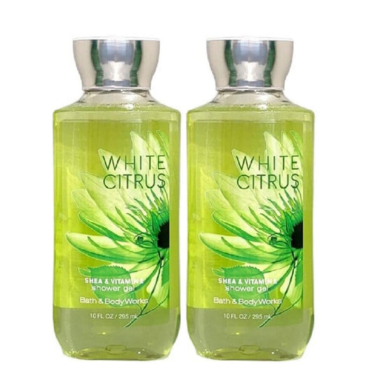 Bath & Body Works White Citrus Shower Gel Gift Sets 10 Oz 2 Pack (White Citrus)