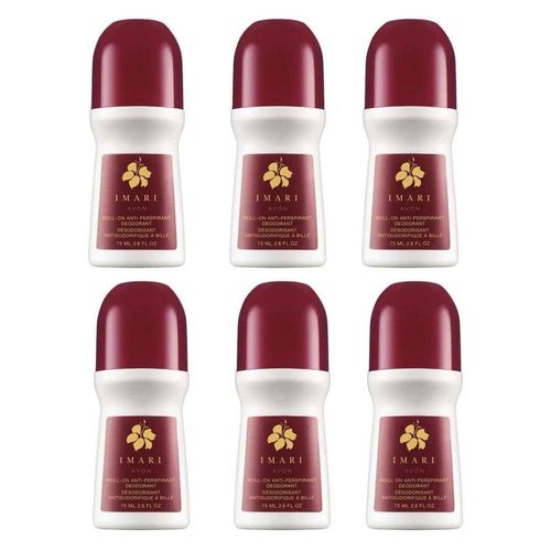 Avon Imari Roll-On Anti-Perspirant Deodorant, Long-Lasting Freshness & Odor Protection – Pack of 6