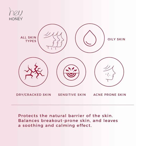 Hey Honey Tone It Up Facial Toner with Propolis Echinacea & Niacinamide | Soothes Skin Redness Hydrates & Restores Skin Barrier | Alcohol-Free Toner for Sensitive & Rosacea-Prone Skin | 5.0 oz