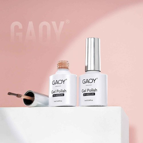 GAOY Jelly Gel Nail Polish Kit, 33Pcs Sheer Pink Gel Polish Set with Glossy & Matte Top Coat and Base Coat for Nail Art DIY at Home, Mint Jelly