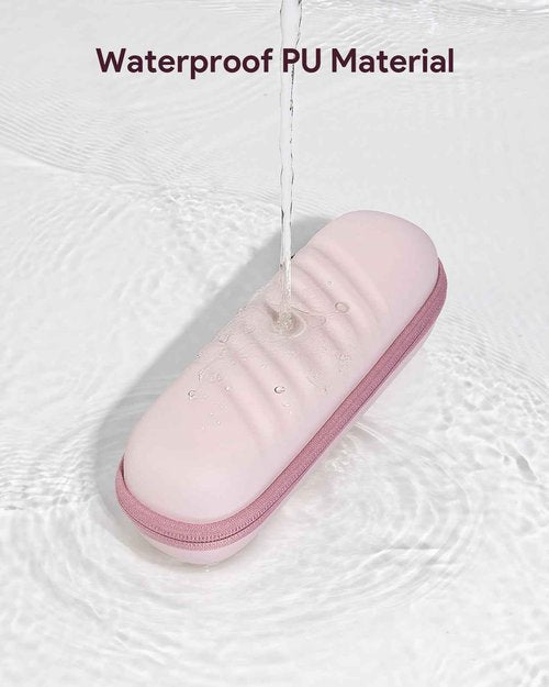 Electric Toothbrush Case for Oral-B Pro/iO/Philips Sonicare, Waterproof Traveling Toothbrush Storage Bag with Mesh Pocket Covers Protection (Pink)