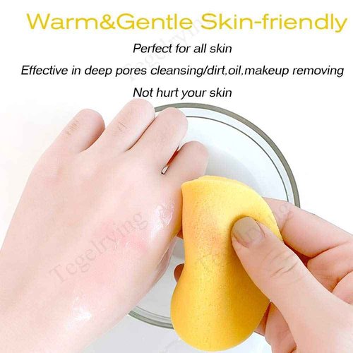 Facial Sponge Compressed,240 Count PVA Professional Makeup Removal Wash Pads Round Face Cleansing Sponge for Women Spa Exfoliating