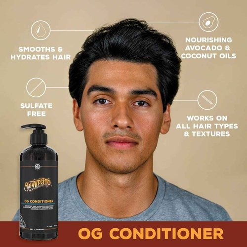 Suavecito Hair & Body Essentials Bundle: Oil Based Hair Styling Pomade, Moisturizing Body Soap, Hydrating Shampoo & Nourishing Conditioner…