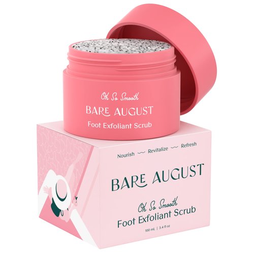 Bare August Glass Foot File & Foot Scrub Exfoliator Bundle