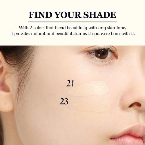 [CHALLANS de PARIS] CUSHION de LUMINÁRE EX – 23 Medium Beige | Radiant Glow Cushion Foundation, Full Coverage, Long-Lasting Wear, Premium Formula, Smooth & Luminous Finish, 0.53 oz