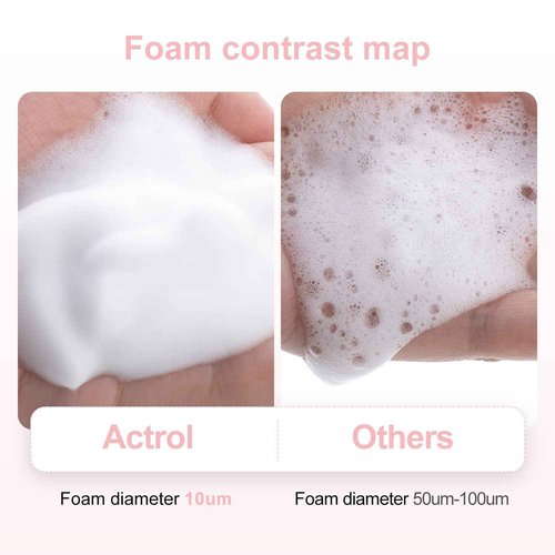 ACTROL Eyelash Shampoo Concentrate 100ml Lash Extensions Cleanser Concentrate Cherry Blossom Natural Foaming Shampoo DIY Wash for Extensions Lashes with Salon Home Care-Makes 60ml Bottles