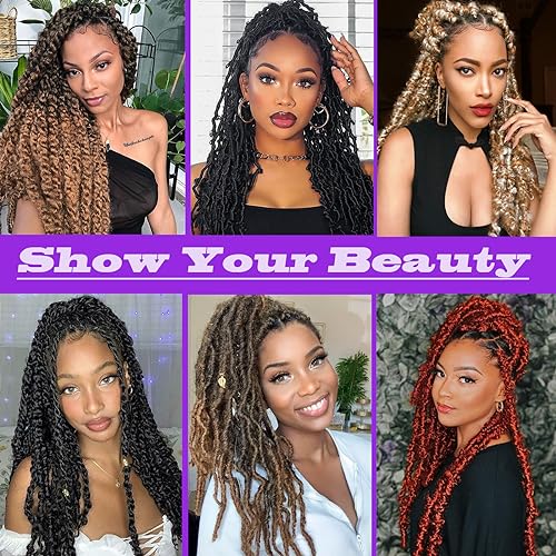 Marley Twist Braiding Hair 12 Inch Kinky Twist Hair 8 Packs Short Springy Afro Twist Hair Spring Twist Hair Marley Hair Wrapping Hair for Soft Locs Cuban Twist Hair for Pre-fluffed (12inch 1B)