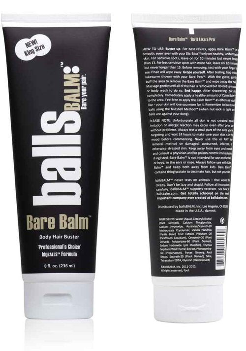 The Bare Pair Double Pro Pac King Kombo - Body Hair Management System (w/Exfoliating Glove)